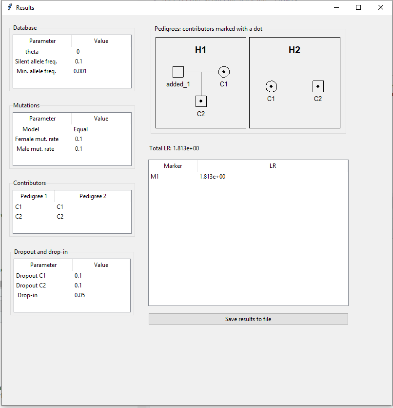 Figure 14: Computed LR for example 2.